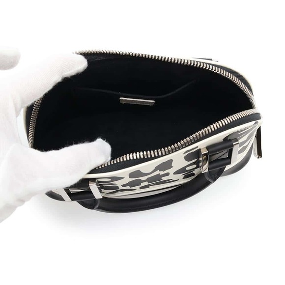 Louis Vuitton Monogram Graffiti Alma Handbag White Black Bag - Picture 5 of 11